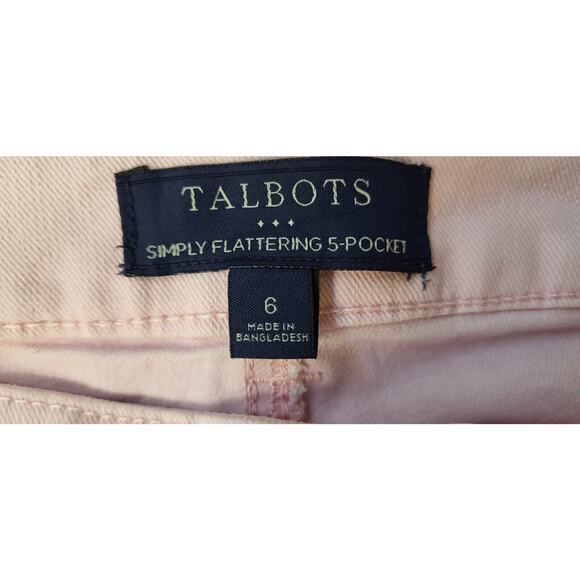 Talbots Womens Pink Slim Ankle Jeans Sz 6 Ladies Pants Stretch Denim - Picture 8 of 11